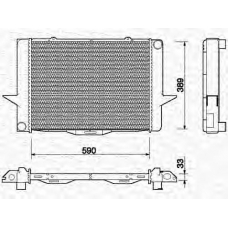 350213713000 MAGNETI MARELLI Радиатор, охлаждение двигателя