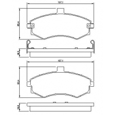 0 986 424 810 BOSCH Комплект тормозных колодок, дисковый тормоз