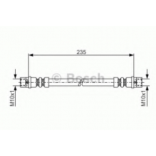 1 987 481 008 BOSCH Тормозной шланг