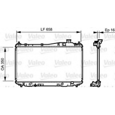 734723 VALEO Радиатор, охлаждение двигателя
