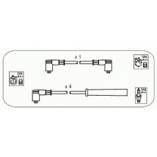 JP356 JANMOR Комплект проводов зажигания