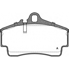 BPA0654.00 OPEN PARTS Комплект тормозных колодок, дисковый тормоз