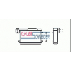 2090201 KUHLER SCHNEIDER Теплообменник, отопление салона