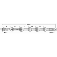 FBH6758 FIRST LINE Тормозной шланг