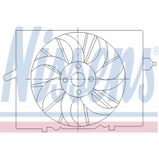85291 NISSENS Вентилятор, охлаждение двигателя
