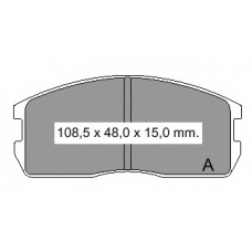 834860 Vema Комплект тормозных колодок, дисковый тормоз