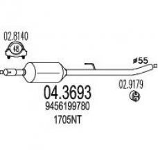 04.3693 MTS Катализатор