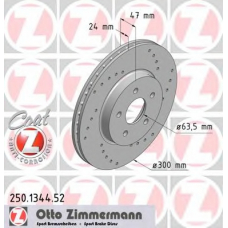 250.1344.52 ZIMMERMANN Тормозной диск