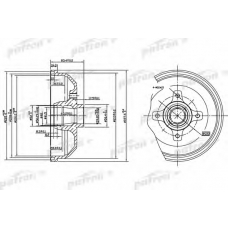 PDR1115 PATRON Тормозной барабан