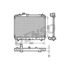 DRM47008 DENSO Радиатор, охлаждение двигателя