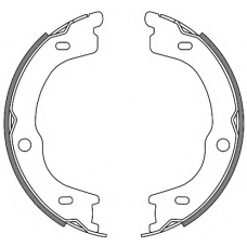 4672.00 REMSA Комплект тормозных колодок, стояночная тормозная с