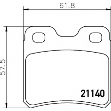 8DB 355 007-451 HELLA PAGID Комплект тормозных колодок, дисковый тормоз