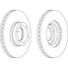 DDF1067-1 FERODO Тормозной диск