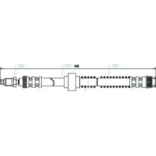 HOS3264 APEC Тормозной шланг