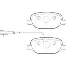 FD7502A NECTO Комплект тормозных колодок, дисковый тормоз