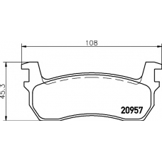 8DB 355 006-071 HELLA PAGID Комплект тормозных колодок, дисковый тормоз