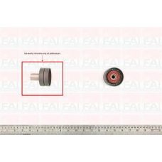 T9324 FAI AutoParts Паразитный / ведущий ролик, зубчатый ремень