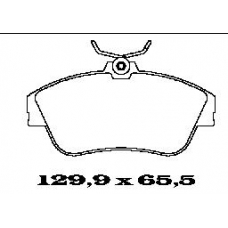 BL1327A3 FTE Комплект тормозных колодок, дисковый тормоз