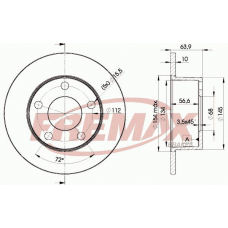 BD-4060-50 FREMAX Тормозной диск