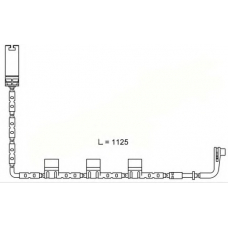 WI0646 BREMSI Сигнализатор, износ тормозных колодок