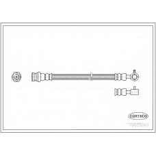 19035067 CORTECO Тормозной шланг