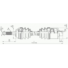 DRS6148.00 OPEN PARTS Приводной вал