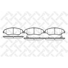 750 002-SX STELLOX Комплект тормозных колодок, дисковый тормоз