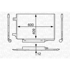 350203624000 MAGNETI MARELLI Конденсатор, кондиционер