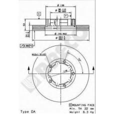 BS 8369 BRECO Тормозной диск