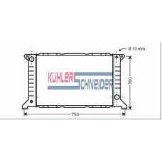 3600201 KUHLER SCHNEIDER Радиатор, охлаждение двигател