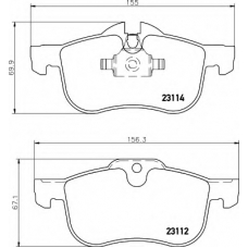 8DB 355 008-941 HELLA Комплект тормозных колодок, дисковый тормоз