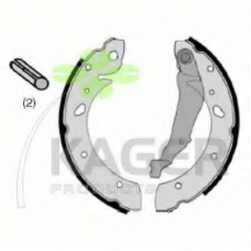 34-0332 KAGER Комплект тормозных колодок
