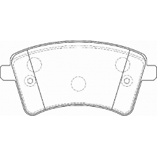 FD7396A NECTO Комплект тормозных колодок, дисковый тормоз