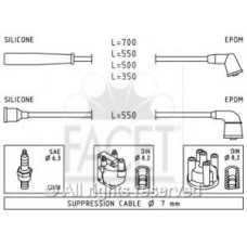 4.9759 FACET Ккомплект проводов зажигания