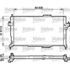 732824 VALEO Радиатор, охлаждение двигателя