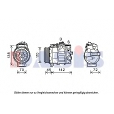 852595N AKS DASIS Компрессор, кондиционер