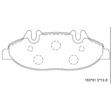 KD7544 ASIMCO Комплект тормозных колодок, дисковый тормоз