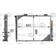 8MK 376 712-754 HELLA Радиатор, охлаждение двигателя