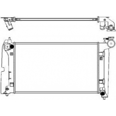 3461-1029 SAKURA  Automotive Радиатор, охлаждение двигателя