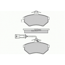 12-0643 E.T.F. Комплект тормозных колодок, дисковый тормоз