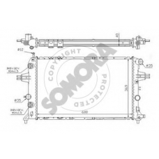 211749 SOMORA Радиатор, охлаждение двигателя