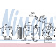 89128 NISSENS Компрессор, кондиционер