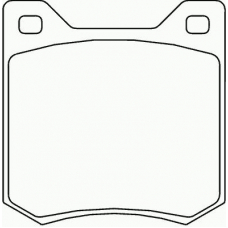 MGB550 MINTEX Комплект тормозных колодок, дисковый тормоз