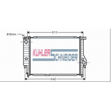 1409901 KUHLER SCHNEIDER Радиатор, охлаждение двигател