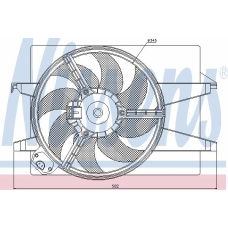 85583 NISSENS Вентилятор, охлаждение двигателя