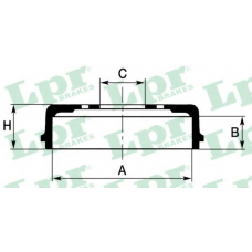 7D0088 LPR Тормозной барабан