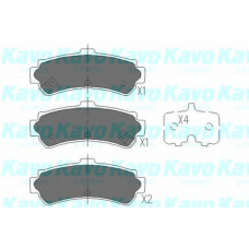KBP-6550 KAVO PARTS Комплект тормозных колодок, дисковый тормоз
