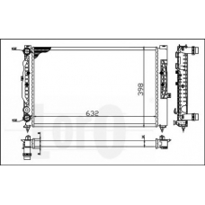053-017-0050 LORO Радиатор, охлаждение двигателя