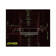 J3314029 NIPPARTS Тормозной диск