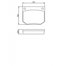 0 986 464 020 BOSCH Комплект тормозных колодок, дисковый тормоз